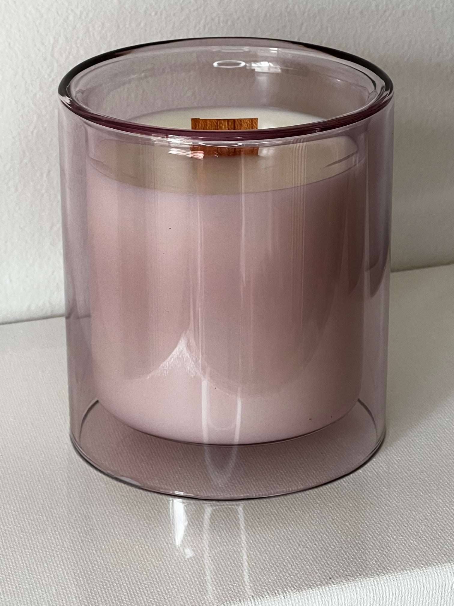 Candle Making Supplies  10 OZ LARGE VANITY PINK/GOLD CANDLE