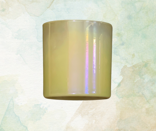 Iridescent Yellow Candle / 8 oz. jar